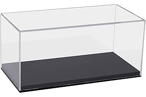 HMF 46803 Vitrine en Acrylique pour Voitures Miniatures, Figurines | 30 x 15 x 14 cm | Transparent
