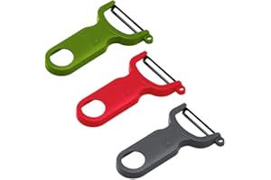 KUHN RIKON Swiss Peeler 3pc Set, Green, Red and Grey