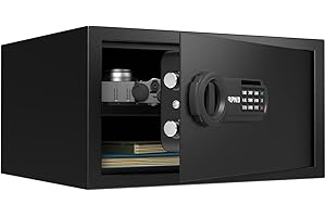 RPNB Deluxe Safe and Lock Box, Money Box, Digital Keypad Safe Box, Perfect for Home Office Hotel Business Jewelry Cash Use Storage, 28L