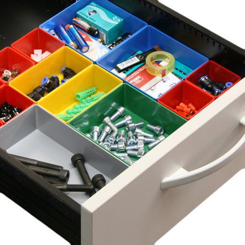 10 Einsatzboxen Allit EuroPlus Insert 45/1 45/2 45/3 45/4 45/5 Industrienorm (Gr. 5 Grau) - 3