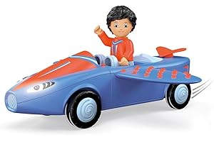 Toddys by siku 0133, Bill Breezy, 3-teiliges Düsenflugzeug mit Licht und Sound, Zusammensteckbar, Inkl. beweglicher Spielfigur, Hochwertiger Schwungradmotor, Blau/Orange, Ab 12 Monaten