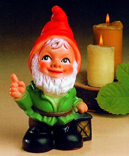 Gartenzwerg mit Laterne 20 cm Zwerg Germany Garten bruchfest PVC Deko GOM 6063