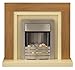 Price comparison product image Adam Chloe Oak and Ivory Fireplace Suite with Helios Electric Fire, 2000 Watt