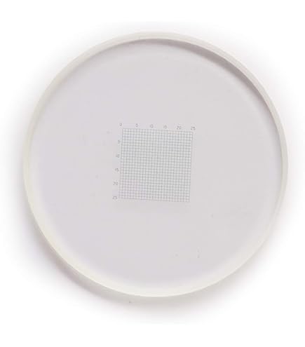Righello Di Calibrazione Microscopio Righello Di Calibrazione Per Microscopio - Micrometro 0.1mm - Diametro 24mm Accessori Laboratorio - Foto 8