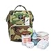 Produktbild fuyao Camo Windel Rucksack Baby Care Wickeltasche, mit großer Kapazität für Väter und Mütter, Reißverschluss Reisen Rucksack