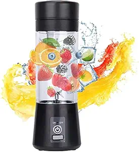 JJSONS Electric USB Juicer Rechargeable Juicer Portable Bottle Blender for Making Juice, Travel Juicer for Fruits and Vegetables, Fruit Juicer for All Fruits, Juice Maker Machine (Multi colour)