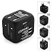 Produktbild Ceka Reise Adapter International mit Dual USB Ladegerät US/EU/UK/AUS Universal Steckdose Alles in einem multi-nation Splitter Adapter und Ladegerät