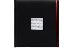 PANODIA Album Photo 200 photos 11,5x15 – Album Photo avec Pochette Plastique – Album Photo de 100 pages –Livre Photo Noir Personnalisable – Album Photo Linéa Noir – Marque Française