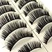 20 Pairs Black Thick Natural Long Makeup False Fake Eyelash Eye Lashes #182