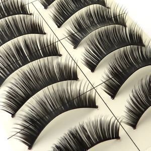 20 Pairs Black Thick Natural Long Makeup False Fake Eyelash Eye Lashes #182