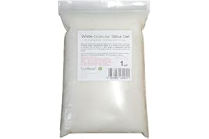 Trustleaf Bolsa de 1 kg de gel de sílice granular, granos de 0,5-1 mm, secado de flores (bolsa de 1 kg - ws)