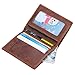 Produktbild Leder Portemonnaie klein,Win&Income Schlanke Geldbörse Kreditkartenetui,Braun