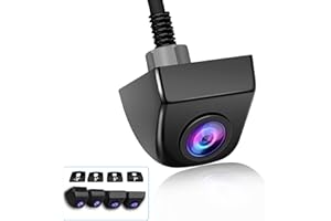 VTOPEK AHD & CVBS Telecamera Posteriore Auto Retrocamera Auto IP69K Impermeabile Telecamera Retromarcia con 4 Distanziatore Angolo Regolabile Visione Notturna Grandangolo 140° Telecamera per Auto Universale