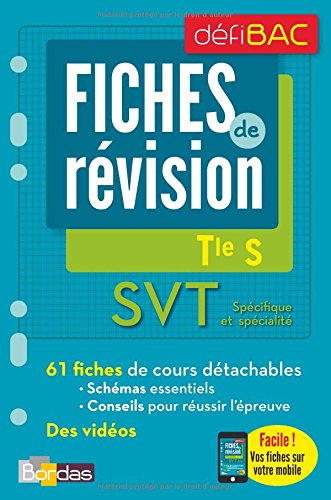Download SVT spécifique et spécialité Tle S : Fiches de révision Download SVT spécifique et spécialité Tle S : Fiches de révision