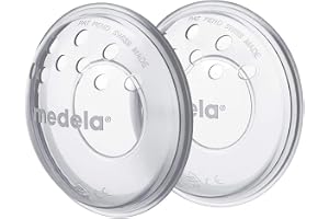 Medela Breast Shells - BPA-Free, Made from Soft Silicone, with Breathable Ventilation Holes, Includes 2 Shells