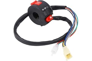 Aramox Motorcykel ATV Start Stop Switch, Universal Tryckknappsbrytare 22mm Motorcykel ATV Styre Motor Start PÅ-AV-brytare
