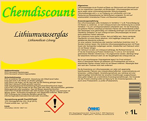 1Liter (ca. 1,2kg) Lithiumwasserglas, unverdünnt, versandkostenfrei! - 2