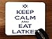 Produktbild Keep Calm and Eat Latkes Desktop Office Silikon Maus Pad von Debbie 's Designs