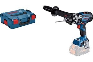 Bosch Professional system 18V: akumulatorowa wiertarko-wkrętarka udarowa BITURBO GSB 18V-150 C (maksymlny moment obrotowy 150 Nm, walizka L-BOXX)