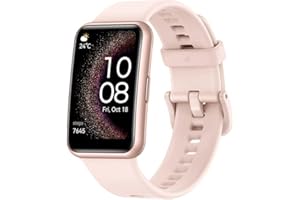 HUAWEI Watch FIT Édition spéciale, écran AMOLED HD de 1,64 Pouce, Suivi Scientifique du Sommeil, GPS intégré, Longue durée de Vie de la Batterie, Compatible Android et iOS, Rose + AP52