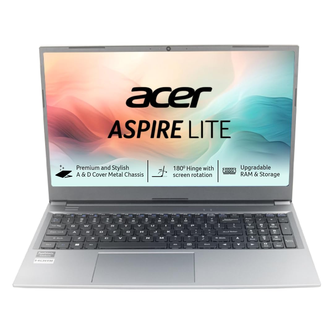 Acer Aspire Lite AMD Ryzen 5 5500U Premium Thin and Light Laptop (16 GB RAM/512 GB SSD/Windows 11 Home) AL15-41, 39.62 cm (15