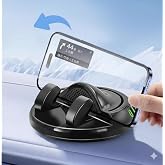 360 Derece D&ouml;nebilen Yapışkanlı Fosforlu Numarat&ouml;rl&uuml; Ara&ccedil; Telefon Tutucu