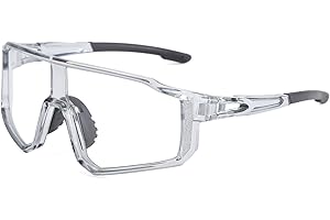 Long Keeper Occhiali da Ciclismo Fotocromatici Occhiali da Sole Sportivi Corsa Running MTB Trekking Leggeri per Donna Uomo Occhiali Bici Trasparenti Anti-UV400