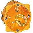 LEGRAND - Batibox Recessed Box - for Drywall - for Plaster, Plywood, Wood or Sheet Metal - Depth 40mm - Drilling Diameter 67mm - 1 Post - Made in France