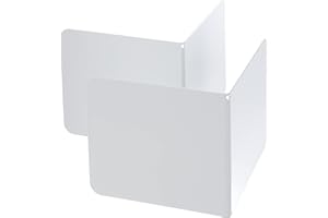 Alco-Albert 4302-10 Lot de 2 serre-livres en métal 130 x 140 x 140 mm (Blanc) (Import Allemagne)