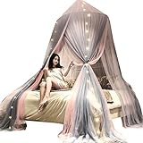 Esta mosquitera rosa proporciona un castillo fantástico para los niños, que hace que su corazón se llene de diversión, que estará entusiasmada con su habitación de princesa y que felizmente dormirá en su castillo.