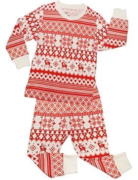 CharmLeaks Mädchen Schlafanzug Jungen Pyjama Unisex Zweiteiliger Schlafanzug