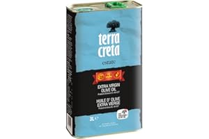 ‎TERRA CRETA Terra Creta Estate Oliwa Extra Virgin 3L – Kreta | Koroneiki | Tłoczona na zimno | Niska kwasowość | Autentyczny smak i aromat