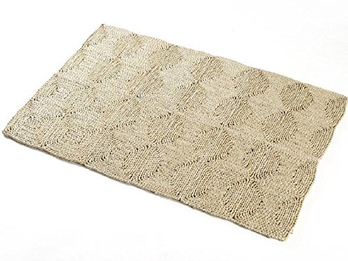 NaDeco® Strohteppich 60cm x 90cm | Maisstrohteppich | Stroh Teppich | Maisstroh Teppich | Naturteppich