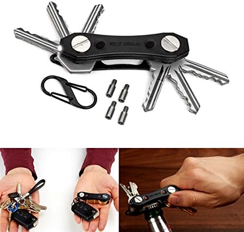 Bature Smart Key Holder Ninja Compact Keychain Clip With LED Lights Bottle Opener