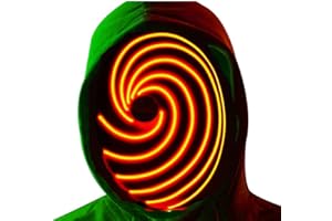 DONY Naruto Uchiha Halloween Maske Obito,Akatsuk Tobi Maske,Steuerbar,Generische Halloween Maske,Halloween,Kindertag,Weihnachten,Neujahr,Fasching KostüM FüR Damen Und Herren