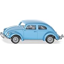 Siku 1557 – VW Coccinelle Bleu Clair – Miniature Métal Et Plastique – Jouet Collection Dès 3 Ans – Pneus Caoutchouc