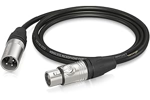 Behringer GMC-150 Gold Performance Cable de micrófono de 1,5 m (5 pies) con conectores XLR