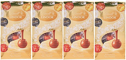 Preisvergleich Produktbild Lindt & Sprüngli Lindor Mischbeutel, 4er Pack (4x 137 g)