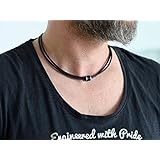 KOMIMAR SURFER LEDER HALSKETTE WAVE- cool lässiger Surf Style - Necklace - Leder Halsband - Skater - Segeln - Geschenkidee - Handgemacht - Yachting - Skipper - Strandschmuck - DIVER