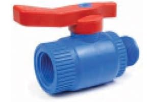 Ezfitt - Vanne à sphère antigel en polypropylène male/femelle BSP - Ø 3/4 pouce