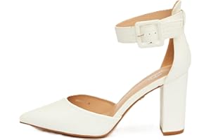 Rio Fiore Tacones, 8.5 cm Tacón Bloque, Zapatos con Trasera, 8.5 cm Tacón Bloque, Blanco/Beige/Negro/Rosa/Verde/Gris/Rojo, Cuero sintético/Ante sintética, Zapatos Destalonados, Slingbacks, 2062A