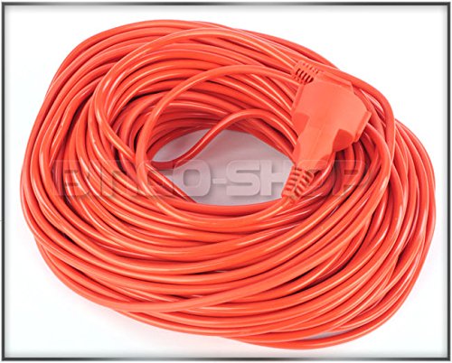 Preisvergleich Produktbild Verlängerungskabel 30 m Stromkabel Kabel Orange Stecker Garten Baustellen V 13