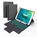 Produktbild Bluetooth Tastatur Hülle iPad 9.7"Ultra Slim 7 Color Backlights Wireless Keyboard mit voller Schutzhülle und Stifthalter für iPad 2018 (Gen 6) / iPad 2017 (Gen 5) / iPad Air 1 / Air 2