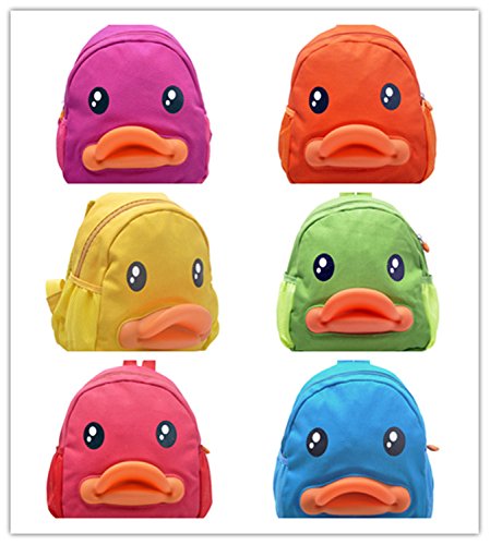 6 pcs Cute Duck Unisex Kids Backpack Schoolbag