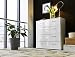 Produktbild Schubladen Kommode Sideboard Anrichte MARBELLA in Hochglanz Weiß - Made in Germany - Höhe 91cm, Breite 88cm, Tiefe 32cm