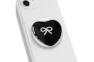 TTPSRY Support Téléphone Magnétique Forme Cœur Nœud Papillon Coussin Gonflable Transparent Adhésif Universel Compatible Tous Smartphones