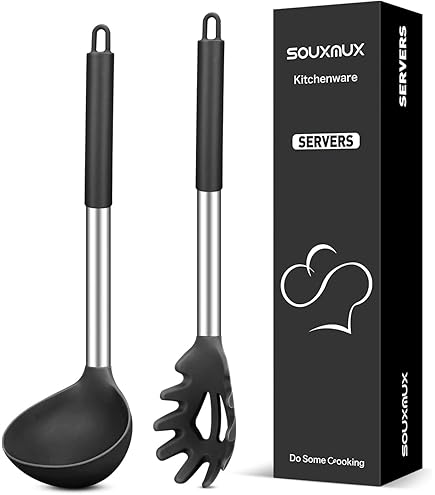 2er Set Silikon Spatel - Hitzebeständige Küchenwendern Ohne Kratzer Für Pfannen & Töpfe