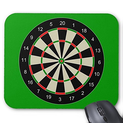 Preisvergleich Produktbild Personalisierte darttarget _ vector _ Clipart Darts Dartscheibe Target Mauspad Mousepad Unterstützung für Wireless Mouse optische Maus Haltbare Büro Accessoire und Geschenk