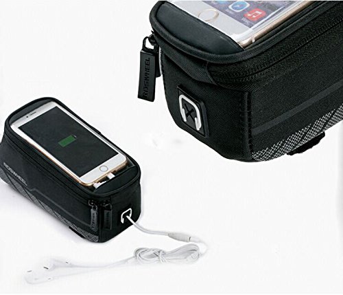 Fahrrad Rahmentaschen, Intsun® Radfahren Rahmentaschen, Wasserabweisende Fahrradtasche , Steuerrohr Taschen Packung, Handy Handyhalterung, Navigation Halterung ,Kopf Schlauchbeutel, Oberrohr Fahrrad Handytasche, Halter Steuerrohr Taschen Packung mit klaren PVC-Schirm und Ein Verlängerungskabel für iphone 6s plus / iphone 6 plus / iphone 6s / iphone 6, 5S / 5 / 5C / 4S / 4, Samsung Galaxy s6 edge/ s6 edge+/S4 / S3 - 3
