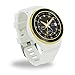 Produktbild Smart uhr GPS, Smart watch GPS, 1,33 Zoll HD Touch Screen Unterstützung Alle Arten von APP Download / Wetter Überprüfung / Leben Wasserdicht / GPS Navigation / Musik spielen / Schrittzähler / Pulsmesser JUS99 (Weiß Gold)